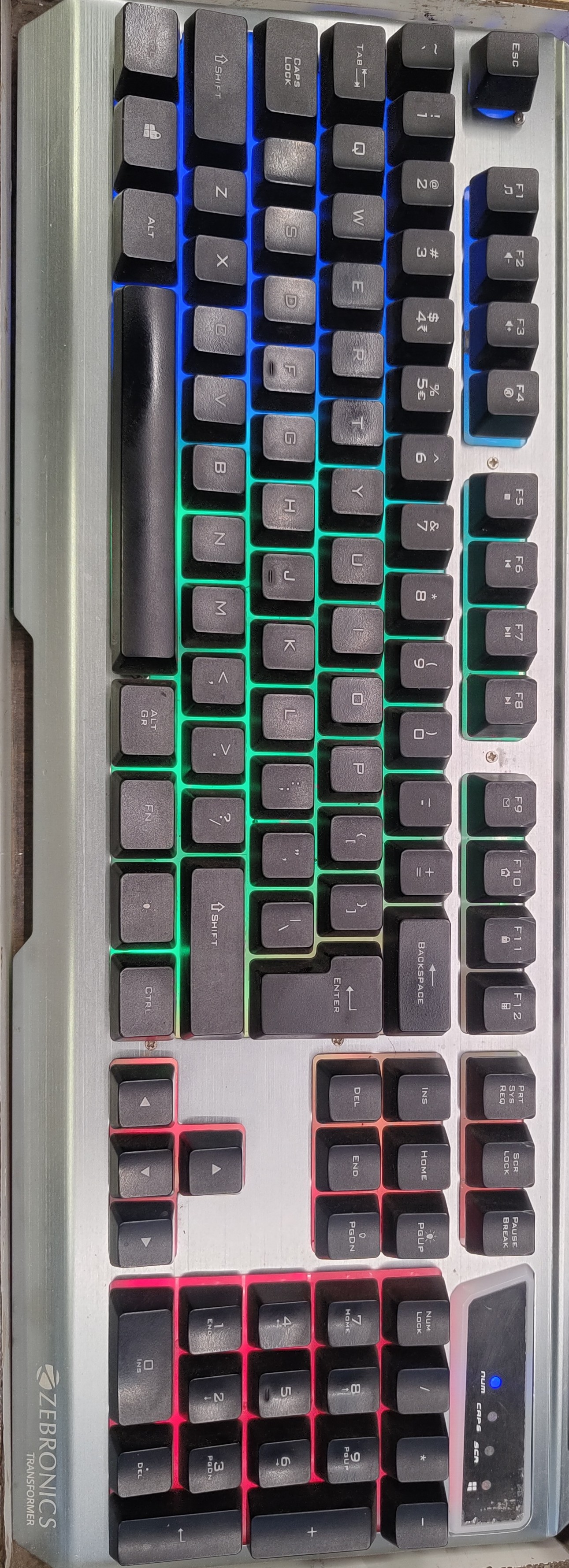 Zebronic transform keyboard